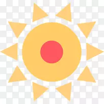 电脑图标剪辑艺术半太阳