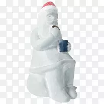 圣诞装饰小雕像-圣诞老人牛奶和饼干