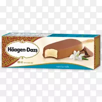巧克力棒冰淇淋Hagen-dazs牛奶-花生块