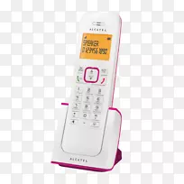 特色电话Alcatel移动无绳电话来电者id-iphone