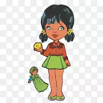 服装男孩智人剪贴画