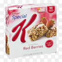 凯洛格特制的K红色浆果谷类食品-早餐