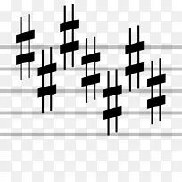 音乐符号关键签名工作人员音符.音符