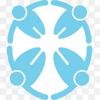 圆点叶夹艺术圆圈