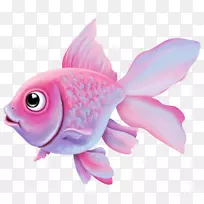 金鱼粉红m海洋生物-鱼类