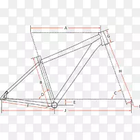 自行车架几何三角形自行车叉.自行车