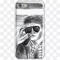 Marty McFly biff Tannen回到未来绘画-人