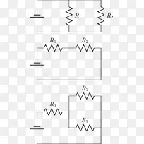 电阻串联并联电路电气网络自动关联电路