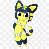动物杂交：新叶动物杂交：城市民间猫剪贴画-猫