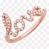 戒指钻石魅力和吊坠珠宝克拉爱情戒指