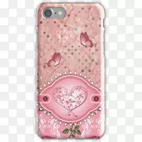 iPhone4iPhone5s iPhone6s-粉色圆点