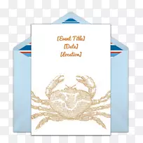 切萨皮克蓝蟹绘画剪贴画-螃蟹