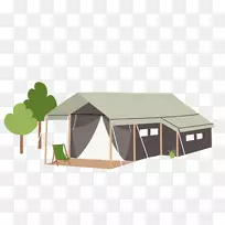 迷人的住宿帆布农场帐篷-假期