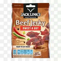 杰克·林克的牛肉干，辣椒酱，肉干