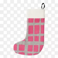 圣诞袜鞋粉红色m rtv粉红色-圣诞节