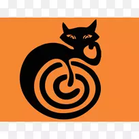 黑猫旧派(纹身)-猫