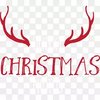 70年代圣诞老人圣诞鹿标志-圣诞老人