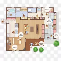 平面图房平面图更衣室土間-House