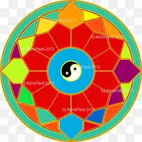 圆对称点图案-圆