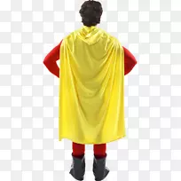 黄色服装红色外套套装超级英雄套装
