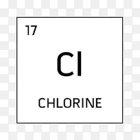化学元素周期表原子序数白氯