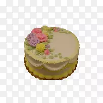 生日蛋糕水果蛋糕奶油派玉米饼装饰-玩爆竹小狗