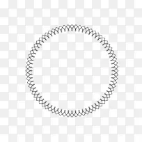 直线圆几何同心圆物体.尺寸标题框架
