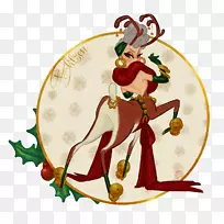 圣诞老人的驯鹿圣诞装饰品圣诞老人的驯鹿鲁道夫驯鹿