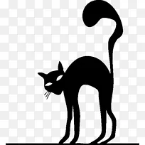 黑猫小猫贴纸胡须-小猫