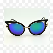 太阳镜眼镜戴猫眼眼镜时尚哈士奇太阳镜