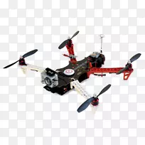 直升机旋翼无线电控制直升机螺旋桨无人机视图