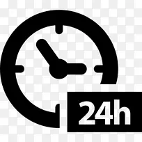 电脑图标24小时时钟符号下载剪辑艺术-24小时
