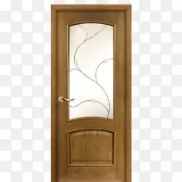 门窗，橡木色玻璃门