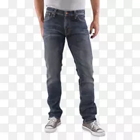 牛仔裤运动裤紧身裤深蓝色牛仔裤