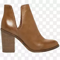 靴子鞋棕色皮革时尚-靴子