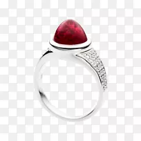 红宝石戒指钻石克拉凡克莱夫和阿皮尔斯-红宝石