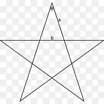 金三角五角星黄金分割比-三角形