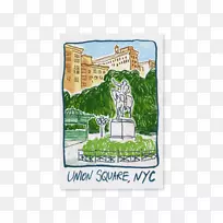 纽约市纸质明信片、邮票、土地地段