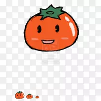 卡瓦伊水果剪贴画-番茄可爱