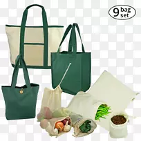 手提包有机棉购物袋手推车可重复使用购物袋