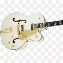 电吉他Gretsch白色猎鹰g6136 t电吉他