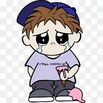 画悲伤郁闷剪贴画