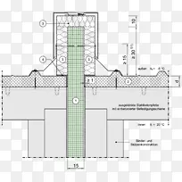 防火墙混凝土建筑工程屋顶细节-Harte