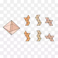 网三角形几何八面体几何形状-三角形