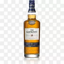 格伦利韦酒厂苏格兰威士忌单麦芽威士忌斯皮赛德单麦芽威士忌瓶