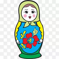Matryoshka娃娃绘图Матрёна-玩偶