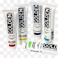 丙烯酸涂料金色艺术家颜色丙烯酸树脂镉金漆