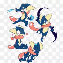 Aash Ketchum Pokémon Graninja绘图-令人难以置信