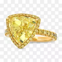 钻石色珠宝订婚戒指-钻石