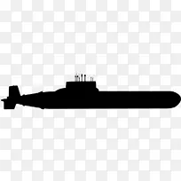 台风级潜艇剪影阿库拉级核潜艇-潜艇